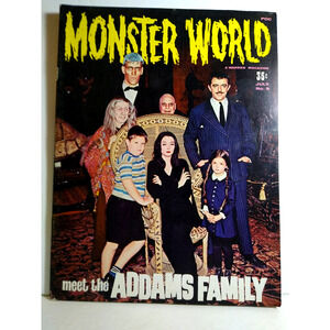 MONSTER WORLD Magazine July 1966 No. 5 Addams Family Dracula Warren